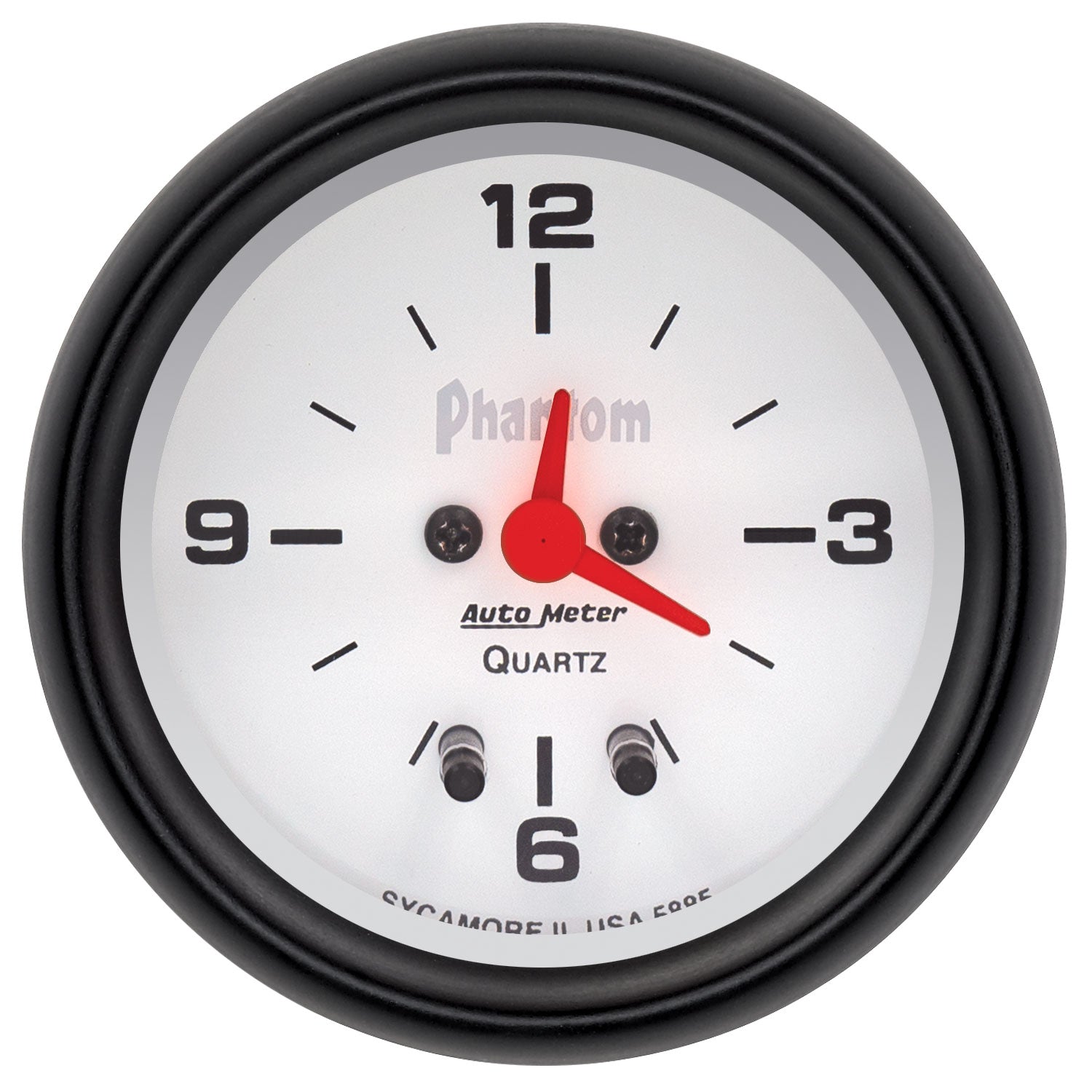 AutoMeter Gauge Clock 2-5/8in. 12HR Analog Phantom - 5885