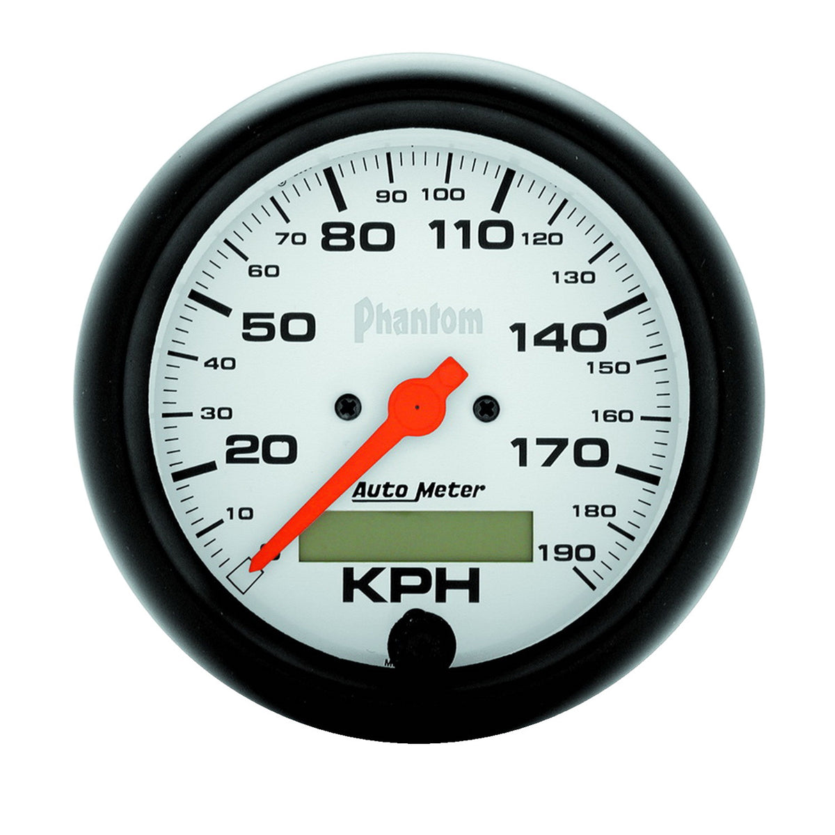 Autometer Phantom 3-3/8in 190 KM/H Speedometer Electric Program w/ LCD Odometer - 5887-M