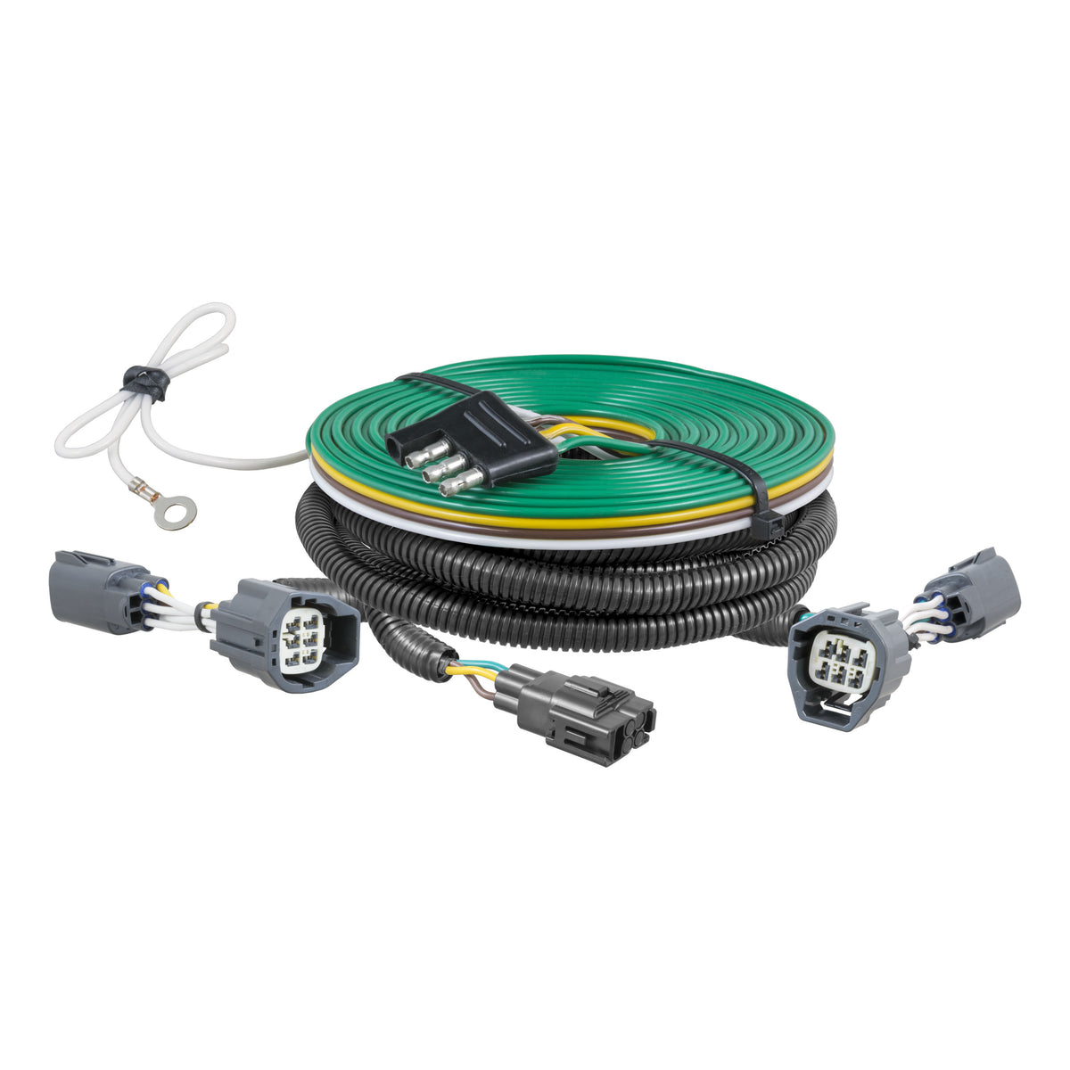 CURT 58903 Custom Towed-Vehicle RV Wiring Harness for Dinghy Towing, Fits Select Jeep Wrangler JK