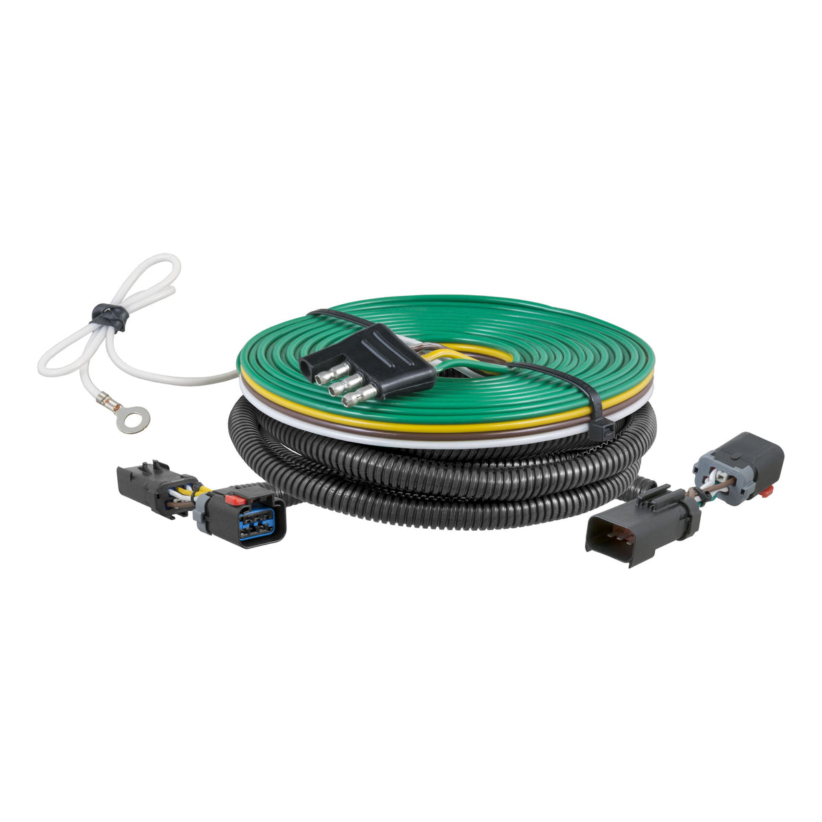 CURT 58906 Custom Towed-Vehicle RV Wiring Harness for Dinghy Towing, Fits Select Ram 1500 with LED Taillights