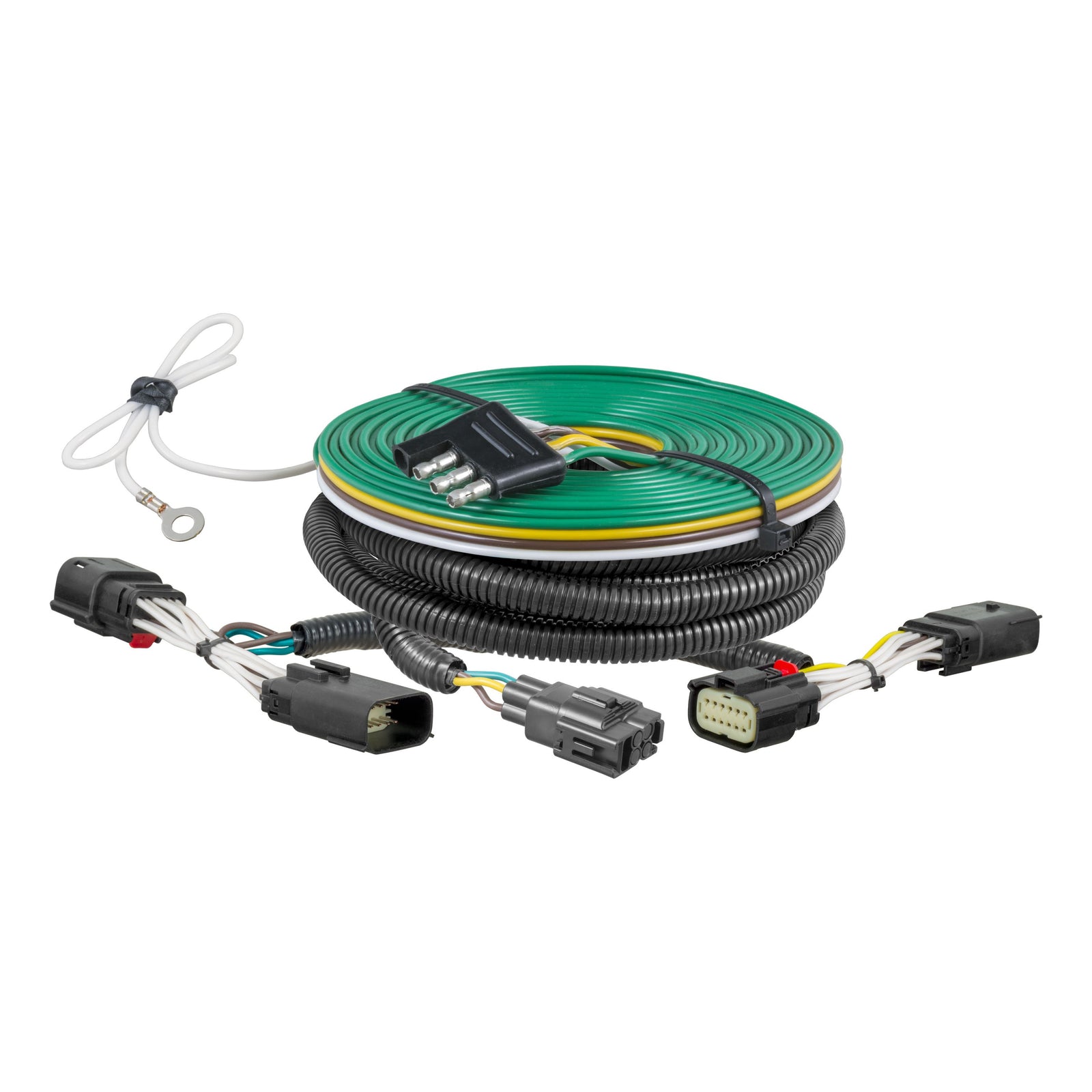 CURT 58964 Custom Towed-Vehicle RV Wiring Harness for Dinghy Towing, Fits Select Jeep Wrangler JL, Gladiator