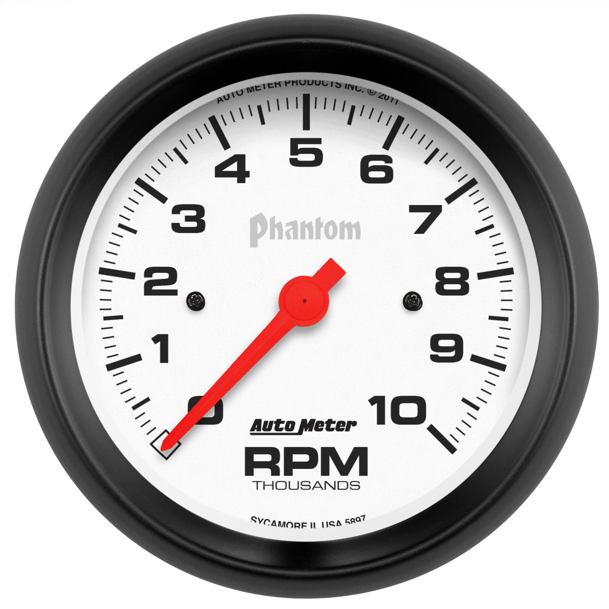 Autometer Phantom 3-3/8in 10000 PRM In-Dash Single Range Tachometer - 5897