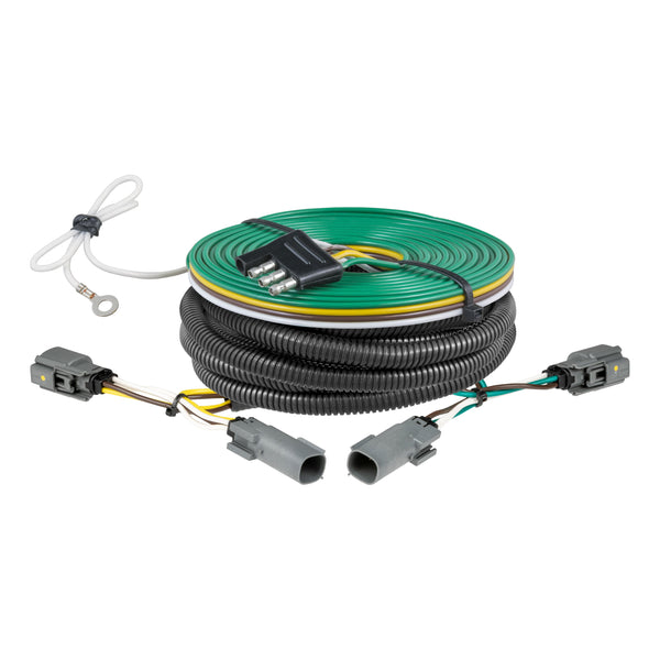 CURT 58989 Custom Towed-Vehicle RV Wiring Harness for Dinghy Towing, Fits Select Ford F-150 with Backup Sensors, No LED Taillights