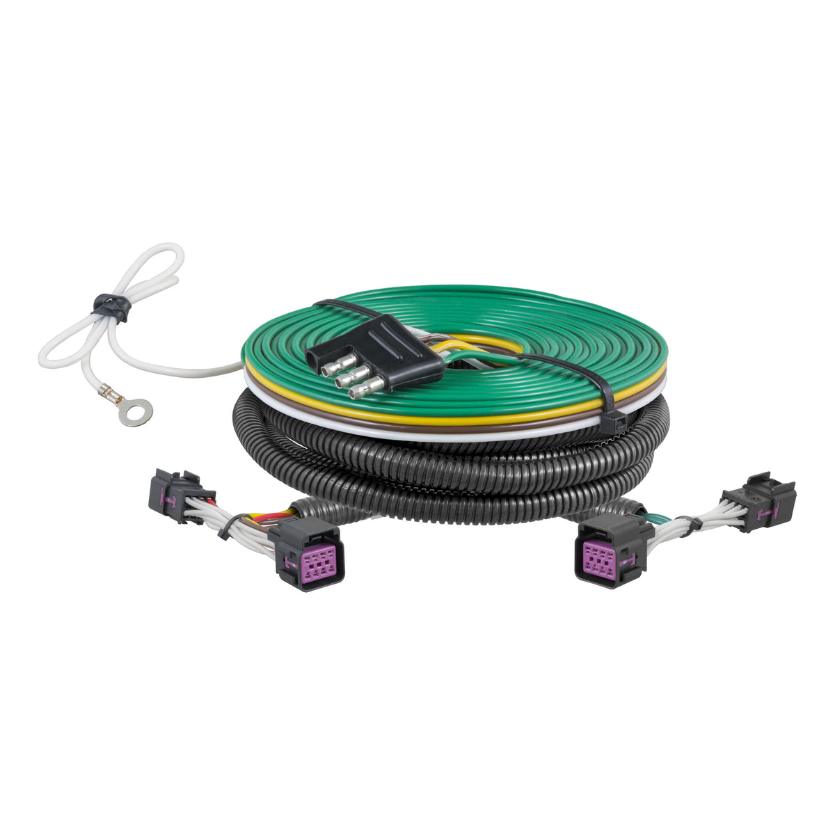 CURT 58994 Custom Towed-Vehicle RV Wiring Harness for Dinghy Towing, Fits Select Ram 2500, 3500