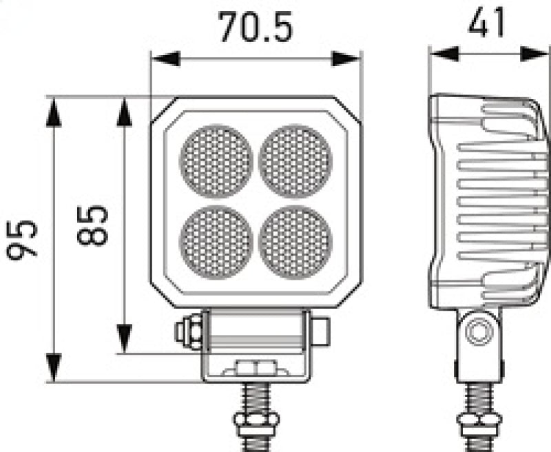Hella ValueFit LED Work Light TS1700 LED MV CR LT - 357110002