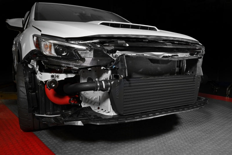 Perrin 22-23 Subaru WRX Front Mount Intercooler Kit (Black Tubes &amp; Black Core) - PSP-ITR-441BK/BK