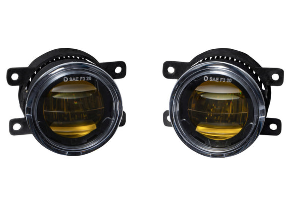 Diode Dynamics Elite Series Type A Fog Lamps - Yellow (Pair) - DD5129P for 2009-2021 Nissan Frontier - front view