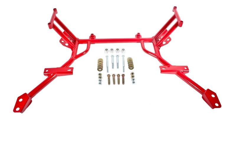 BMR 05-10 S197 Mustang K-Member w/ No Motor Mounts and STD. Rack Mounts - Red - KM009R