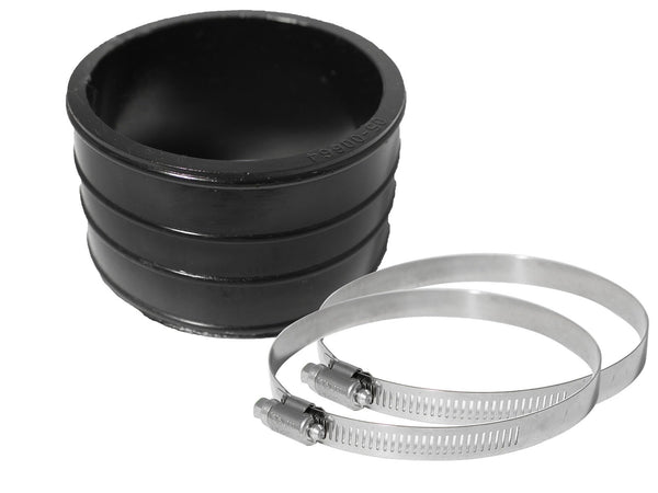 aFe Magnum FORCE Cold Air Intake System Spare Parts Kit (3in ID x 2in L) Straight Coupler - Black - 59-00014