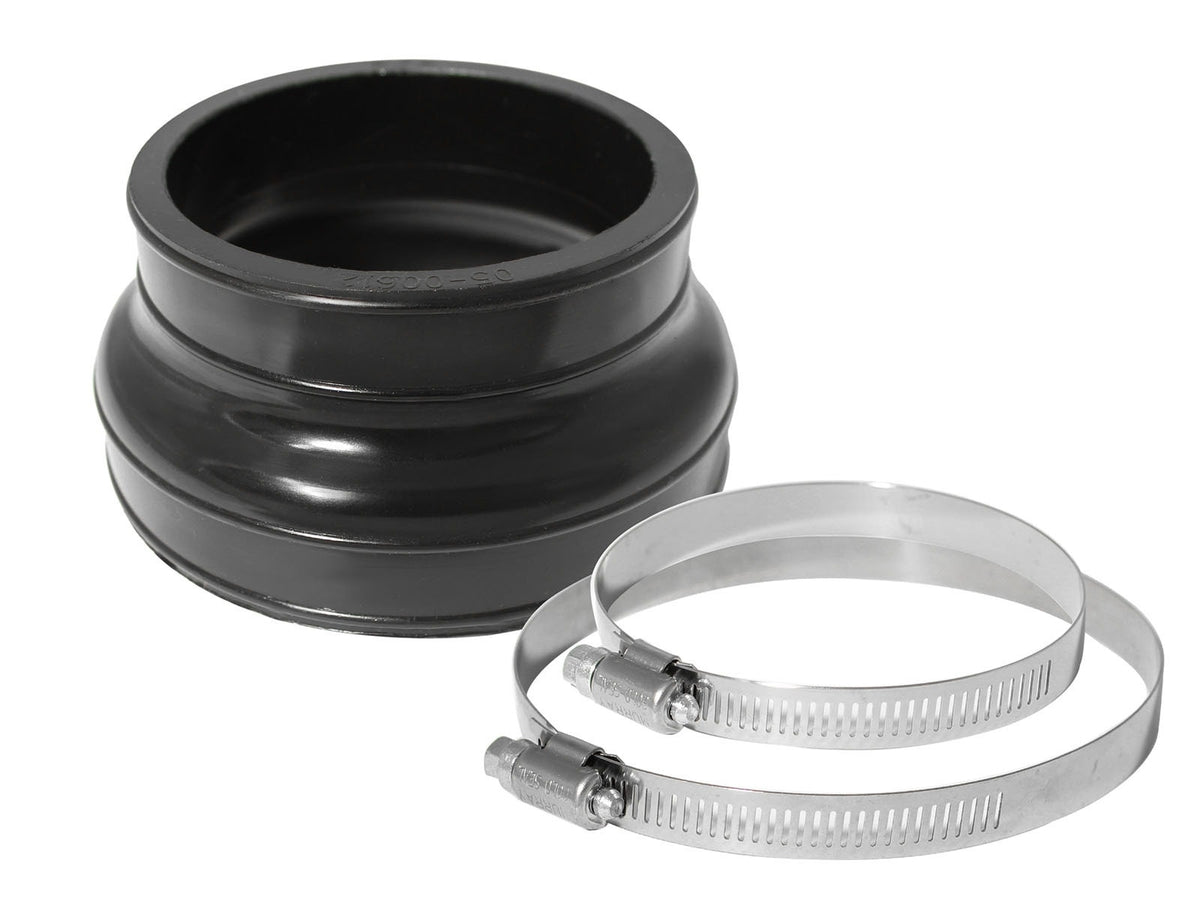 aFe Magnum FORCE CAI Univ. (4-1/4in ID to 3-1/2in ID x 2-1/2in L) Straight Reducing Coupler - Black - 59-00033