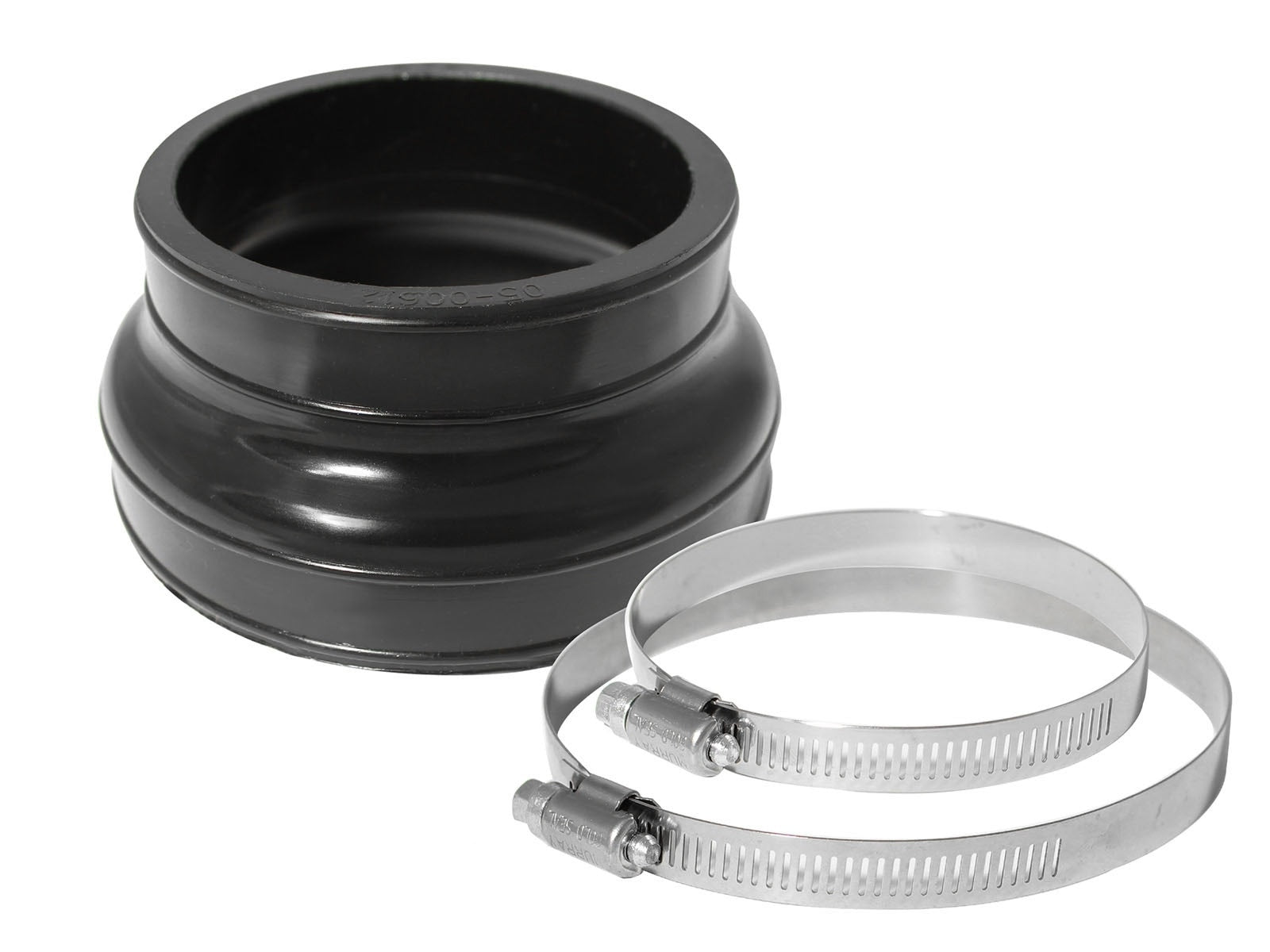 aFe Magnum FORCE CAI Univ. (4-1/4in ID to 3-1/2in ID x 2-1/2in L) Straight Reducing Coupler - Black - 59-00033