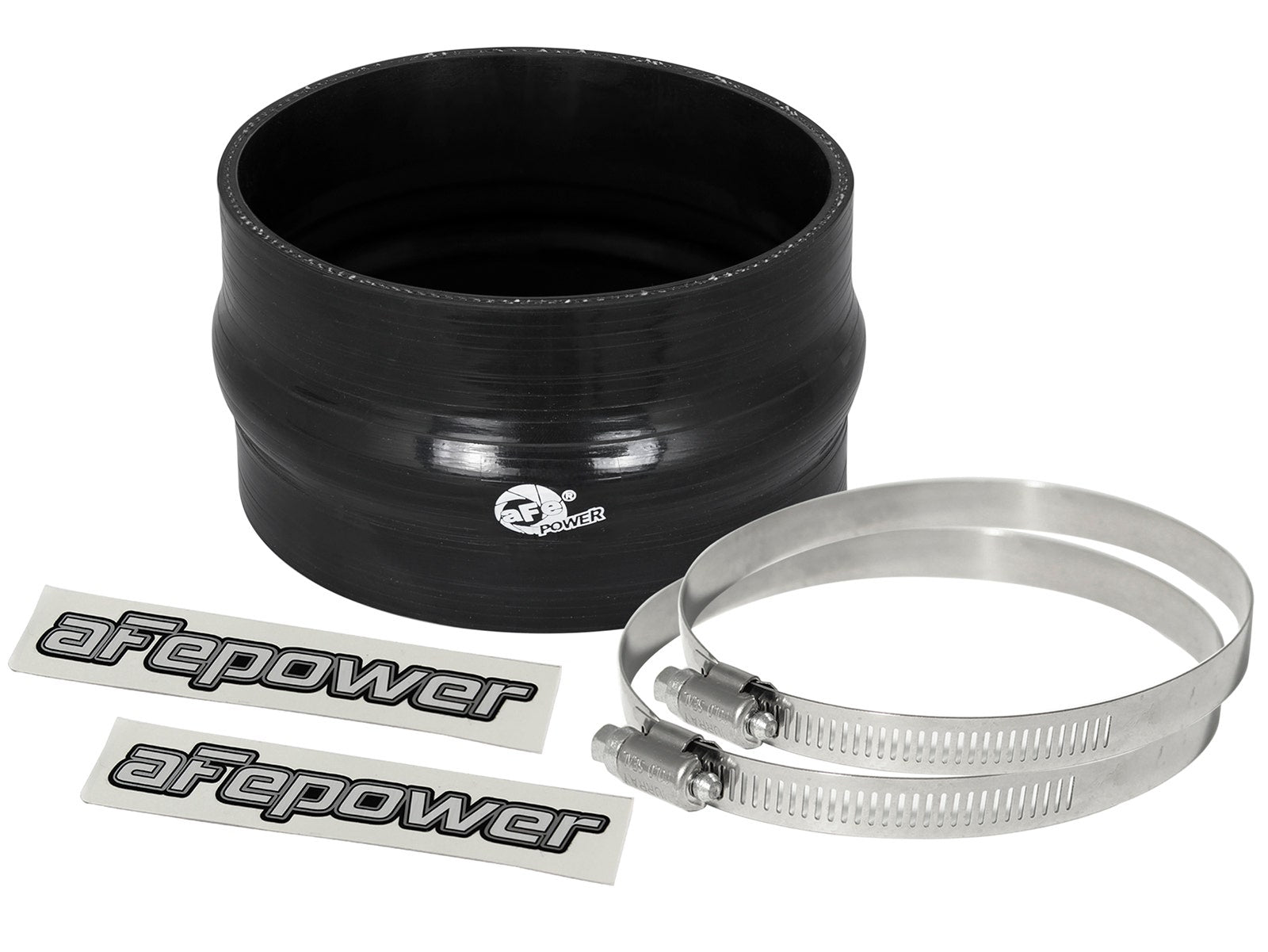 aFe Magnum FORCE 4.75in ID 3in L Straight Reducing Bellow Coupler - Black - 59-00040