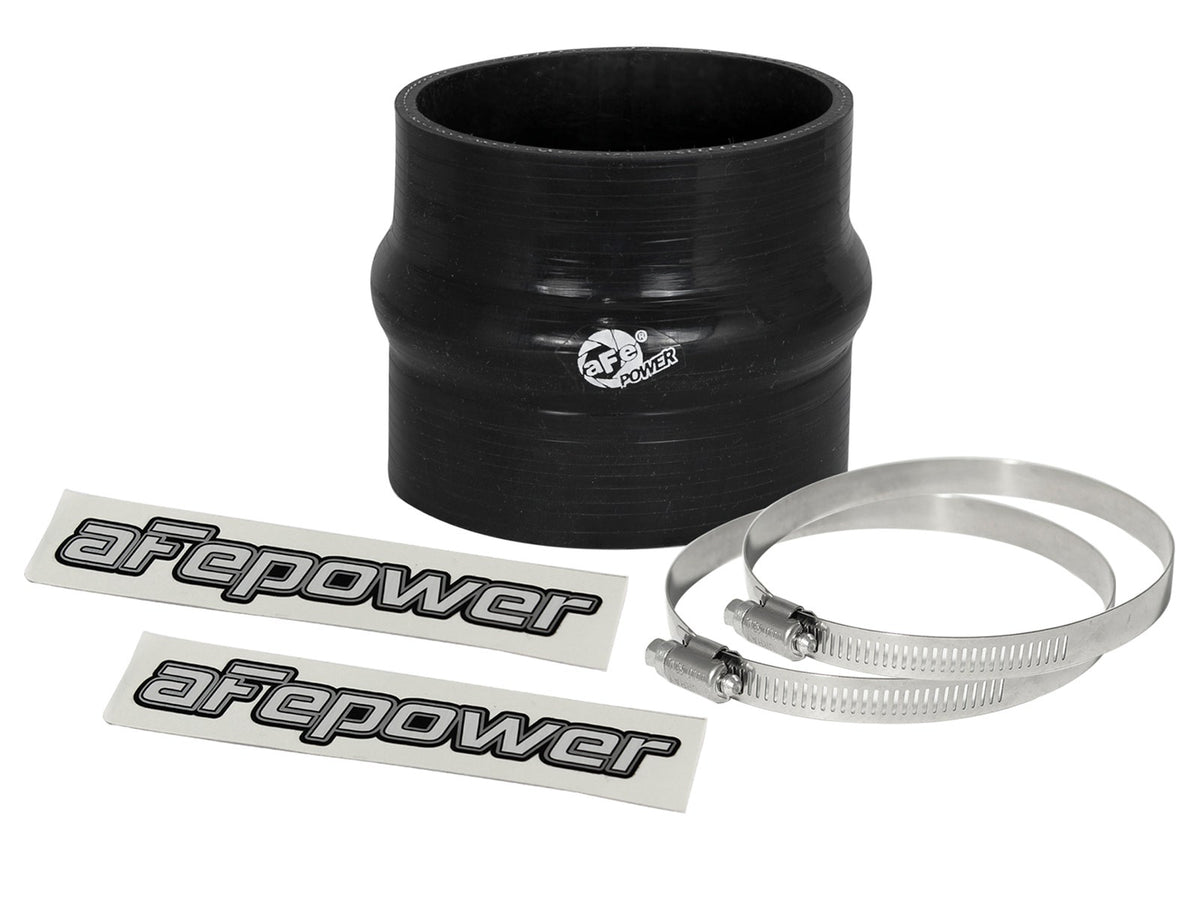 afe Magnum FORCE Intake Coupling Kit (3-1/4IN ID to 3-1/8IN ID x 3IN L)Straight Coupler w Hump Black - 59-00066