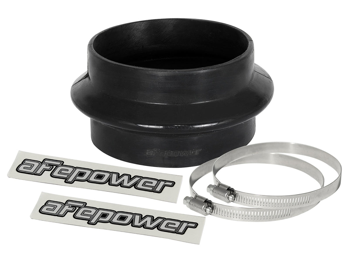 aFe Magnum FORCE Silicone Coupling Kit 4in ID x 2-1/2in L Straight Bellow-Coupler - Black - 59-00071