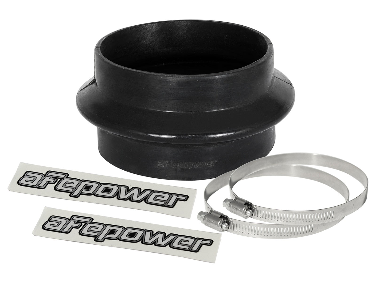 aFe Magnum FORCE Silicone Coupling Kit 4in ID x 2-1/2in L Straight Bellow-Coupler - Black - 59-00071