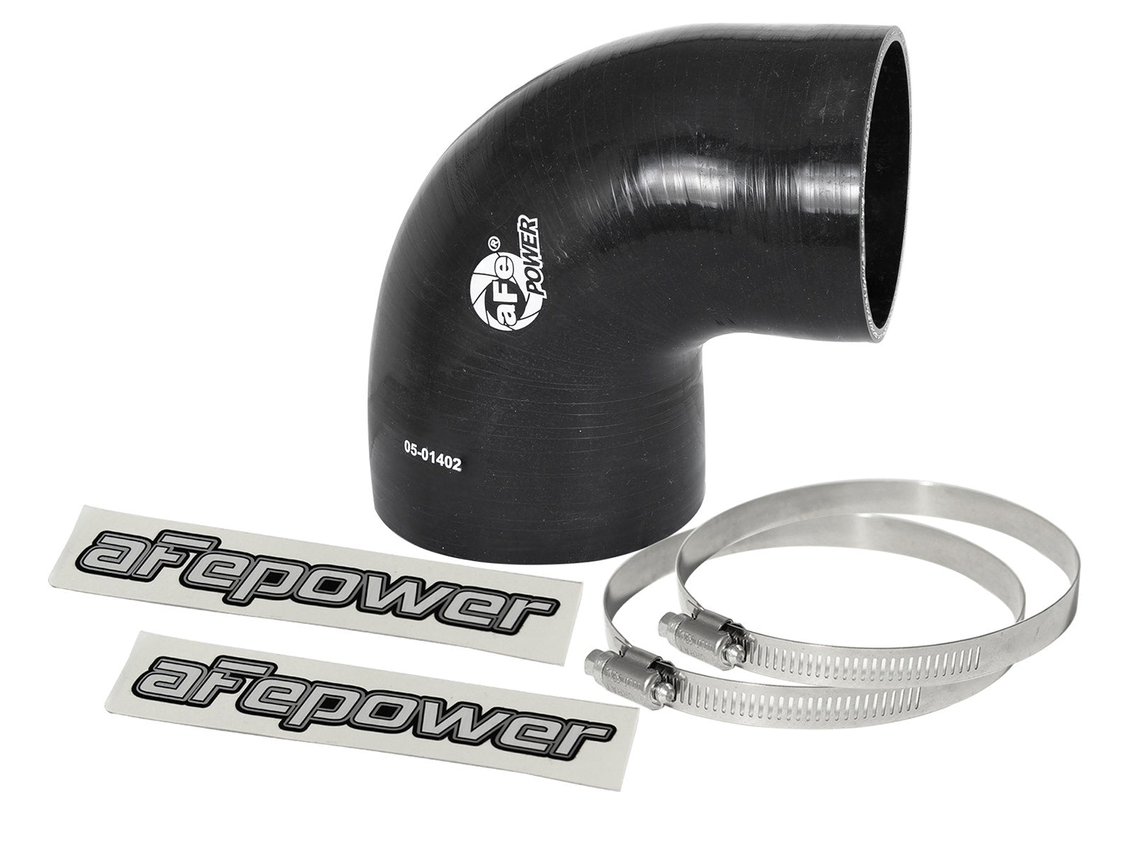 afe Magnum FORCE Intake Coupling Kit (4 IN ID to 3-3/8 IN ID x 90 Deg.) Elbow Coupler - Black - 59-00073
