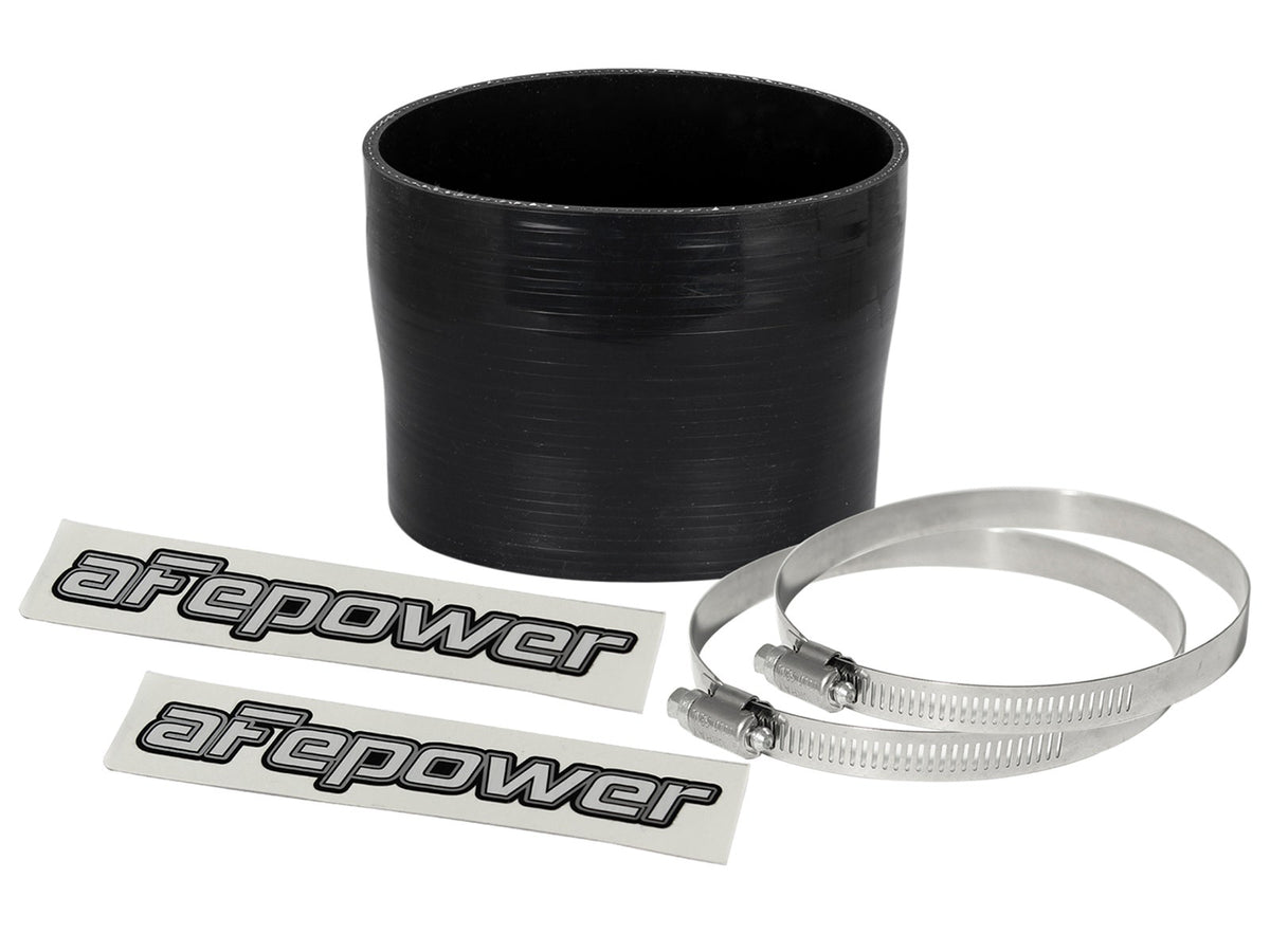 aFe Magnum FORCE (3-3/4in ID to 3-1/2in ID x 3in L) Straight Reducing Coupler - Black - 59-00086