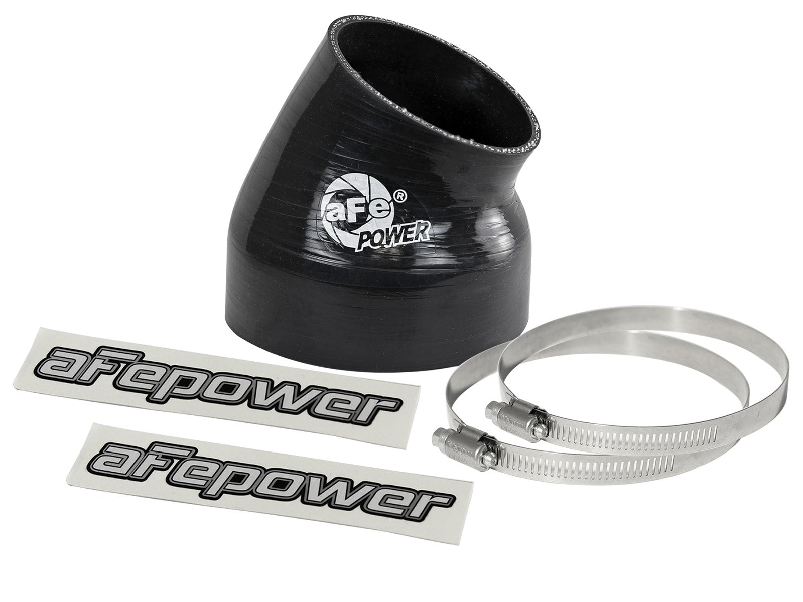 aFe Magnum FORCE Silicone Replacement Coupling Kit 4in ID x 30 Deg. Elbow Coupler - Black - 59-00097