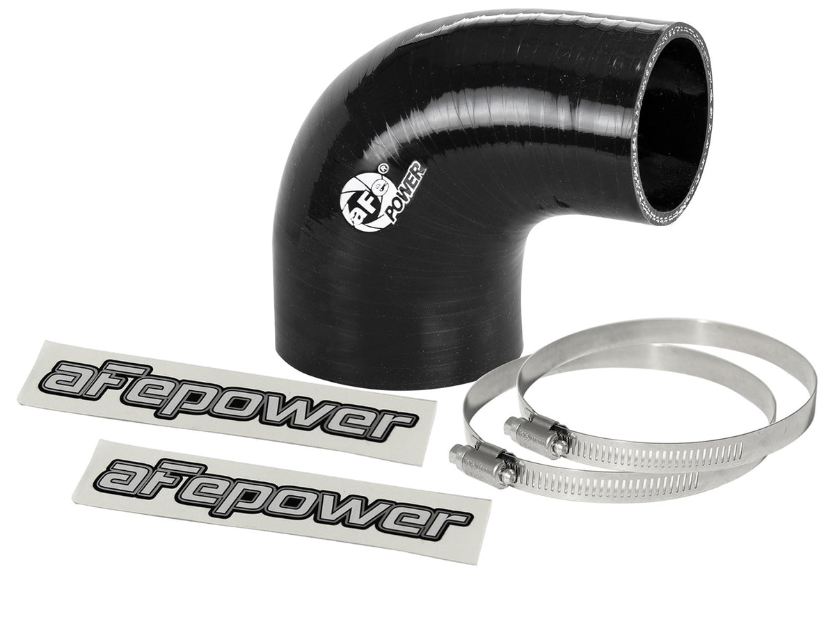 afe Magnum FORCE Intake Coupling Kit (2-3/4 IN ID to 2 IN ID x 90 Deg.) Elbow Coupler - Black - 59-00102