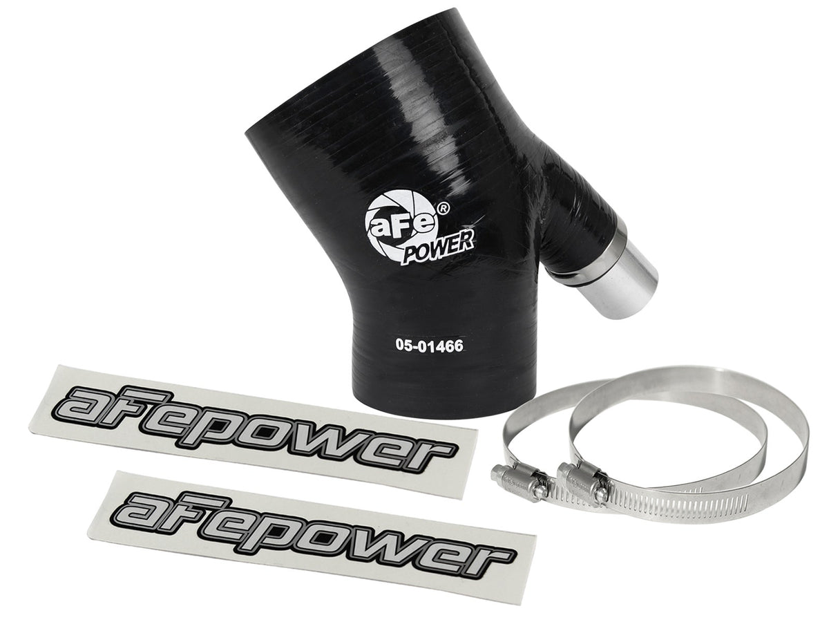 aFe MagnumFORCE Coupling Kit 3in ID x 2/14in x 35deg Elbow Reducing Coupler w. Vent - Black - 59-00107