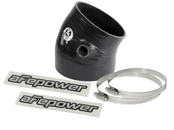 afe Magnum FORCE Intake Coupling Kit (4-3/8 IN ID to 3-3/4 IN ID x 30 Deg.) Elbow Coupler - Black - 59-00115