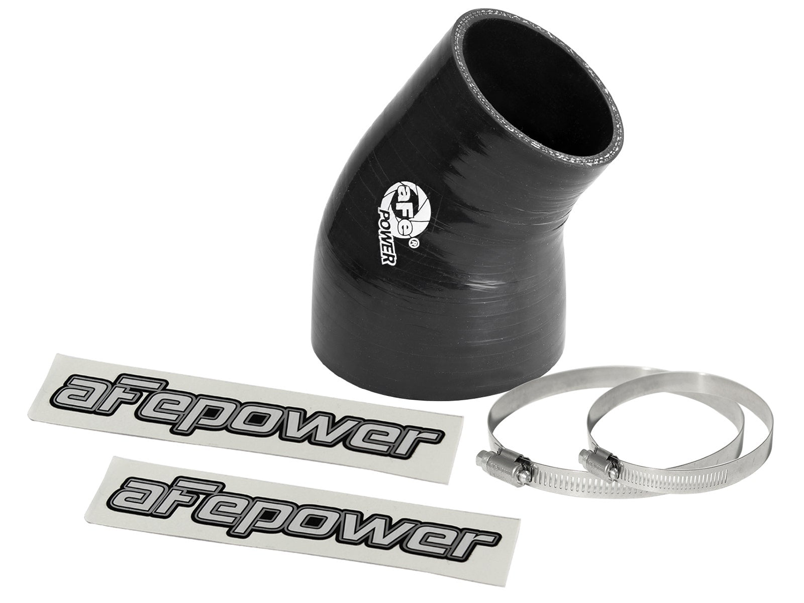 afe Magnum FORCE Intake Coupling Kit (3 IN ID to 2-1/4 IN ID x 35 Deg.) Elbow Coupler - Black - 59-00117