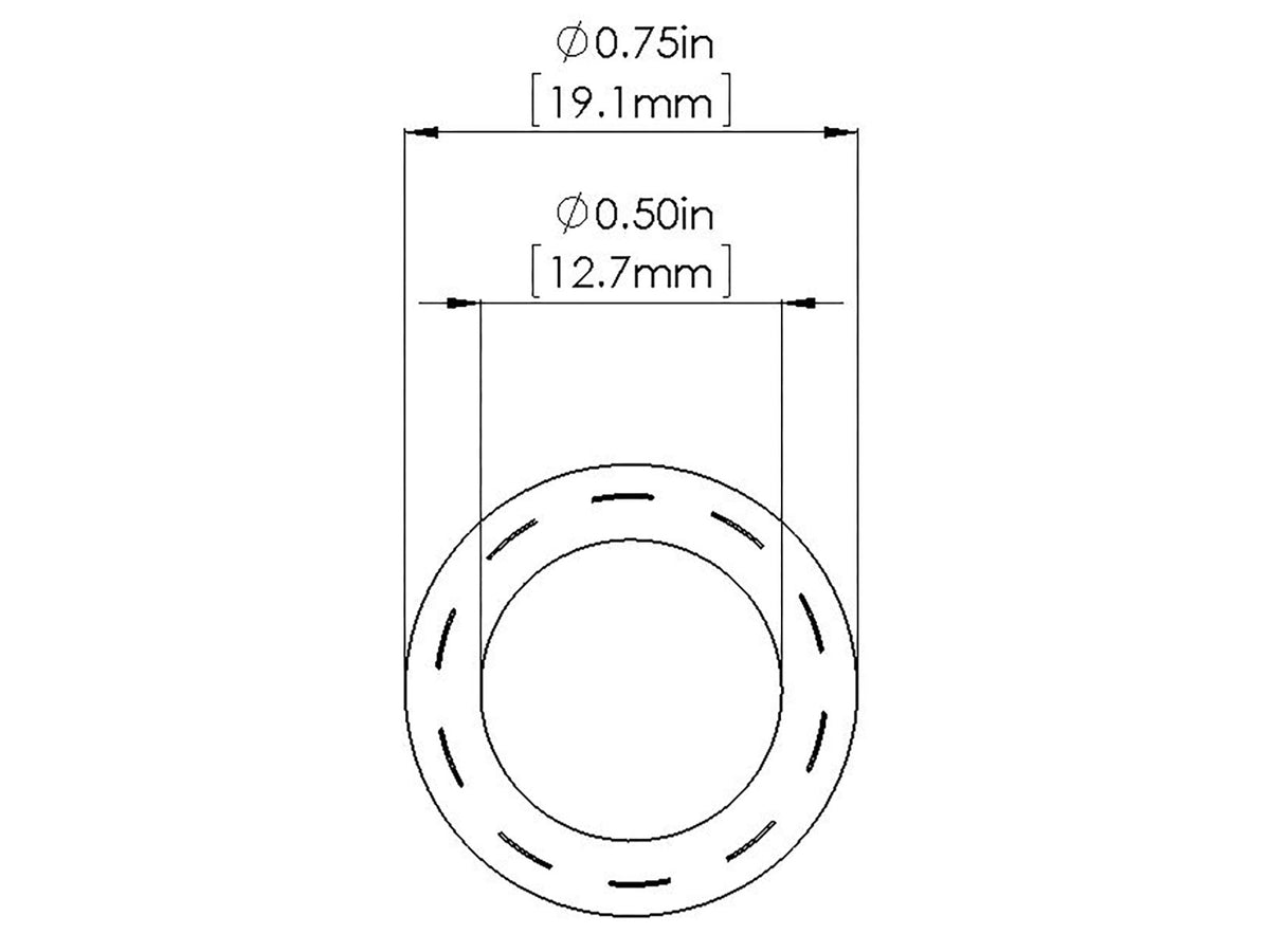 afe Magnum FORCE Replacement Fuel Hose 1/2 IN ID x 36 IN L - 59-02001