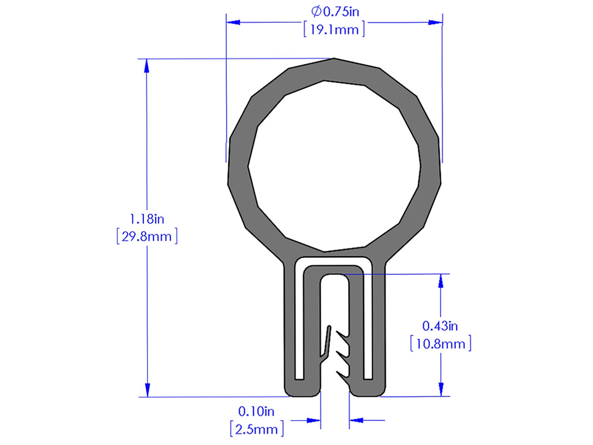 aFe MagnumFORCE Spare Parts Trim Seal Kit (1/16IN X 3/4IN) x 36IN L - 59-10092
