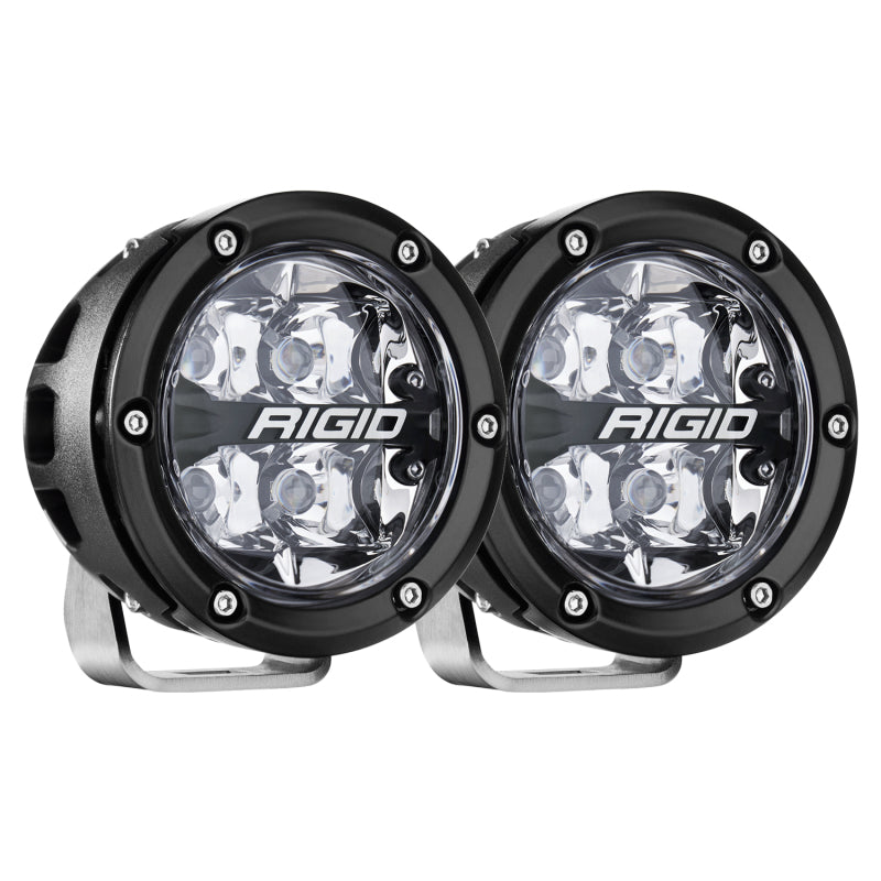 Rigid Industries 360-Series 4in LED Off-Road Spot Beam - RGBW (Pair) - 36402