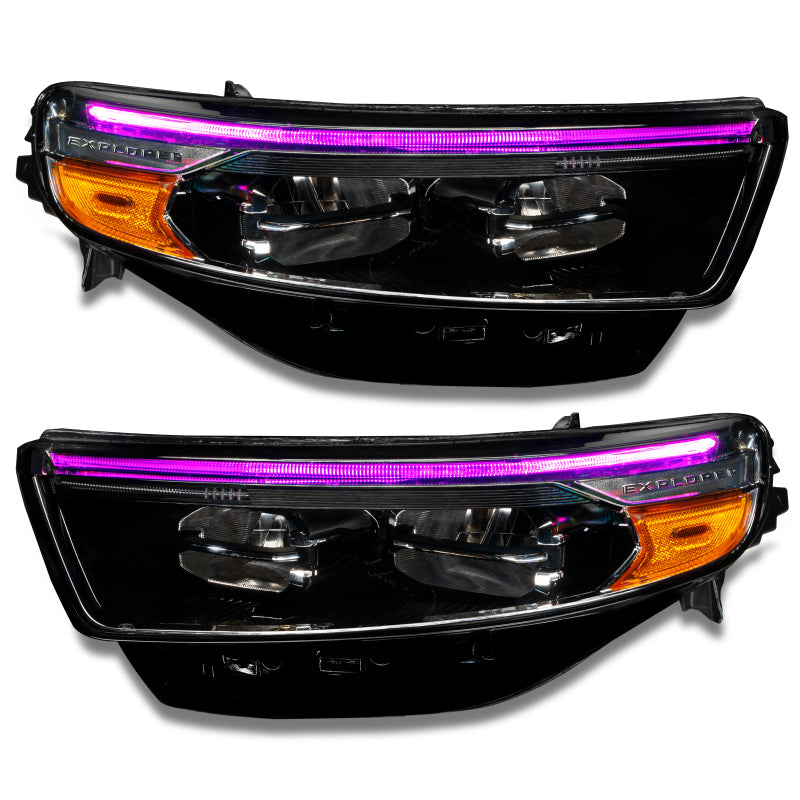 Oracle 20-22 Ford Explorer Dynamic RGB Headlight DRL Kit - ColorSHIFT - w/ RF Cntrl SEE WARRANTY - 1472-330