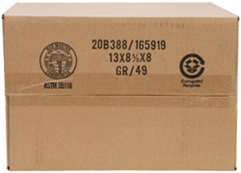 K&amp;N Filter Univ Air Filter Carb Fib T/B 3-1/2in FLG OD / 12x6in B / 9-15/16x3-15/16in T / 6in H - RP-5182