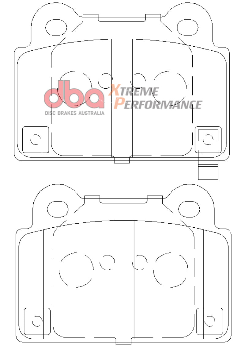 DBA 08-14 Mitsubishi EVO XP650 Rear Brake Pads - DB2215XP