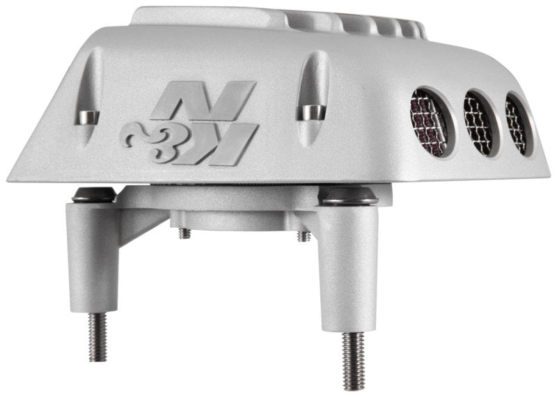 K&amp;N Street Metal Intake System 08-16 Harley Davidson Shaker Silver H/D Touring Models - RK-3951S