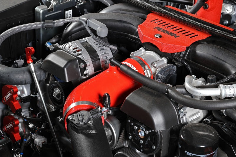 Perrin 22-23 Subaru BRZ/Toyota GR86 Silicone Inlet Hose (3in. ID / SS Wire) - Red - PSP-INT-432RD