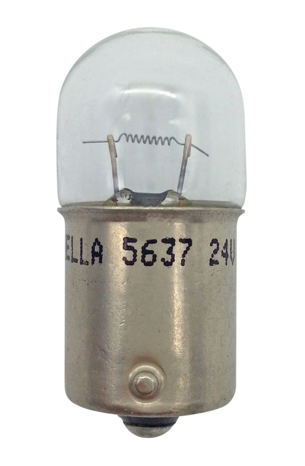 Hella Bulb 5637 24V 10W BA15s B6 by Hella - front view