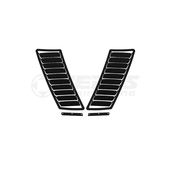 Verus - Hood Louver Kit (GT Hood Spec) - Ford Mustang S550 (2015-2017) - A0101A for 2015-2017 Ford Mustang - front view
