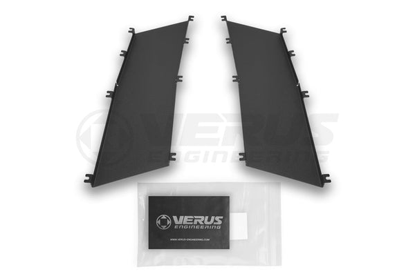 Verus - Hood Louver Rain Guard Kit - Ford S550 GT - A0448A for 2015-2023 Ford Mustang - front view