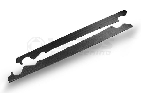 Verus - Carbon Polyweave Side Splitter Kit - G87 BMW M2 - A0580A for 2023-2025 BMW M2 - front view