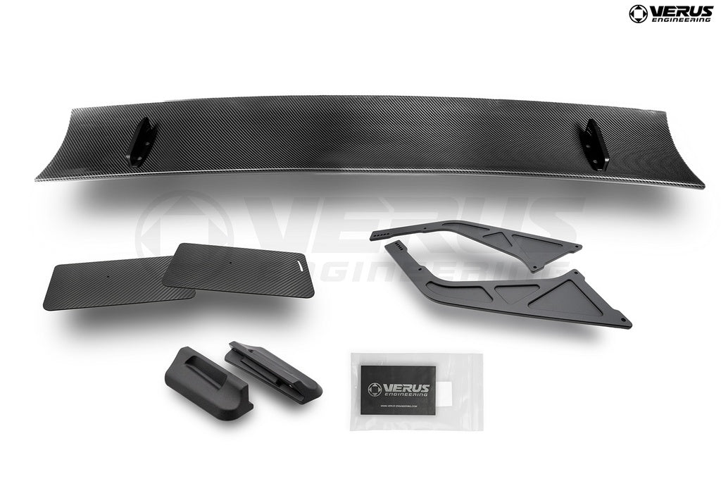 Verus - UCW Rear Wing for 2017-2021 FK8 Honda Civic Type R - A0582A for 2017-2021 Honda Civic Type R - angle view