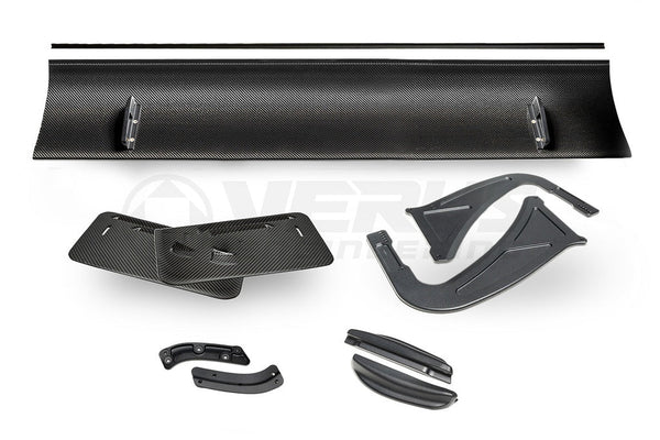 Verus - V1X Swan Neck Rear Wing Kit - Mk5 Toyota Supra - A0598A for 2020-2025 Toyota GR Supra - front view