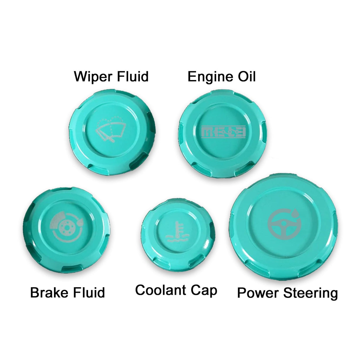 Mele Design - MeLe x Billetworkz Subaru Engine Bay Cap Set For 2015+ WRX And 2015-2021 STI for 2015-2021 Subaru WRX STI - ins