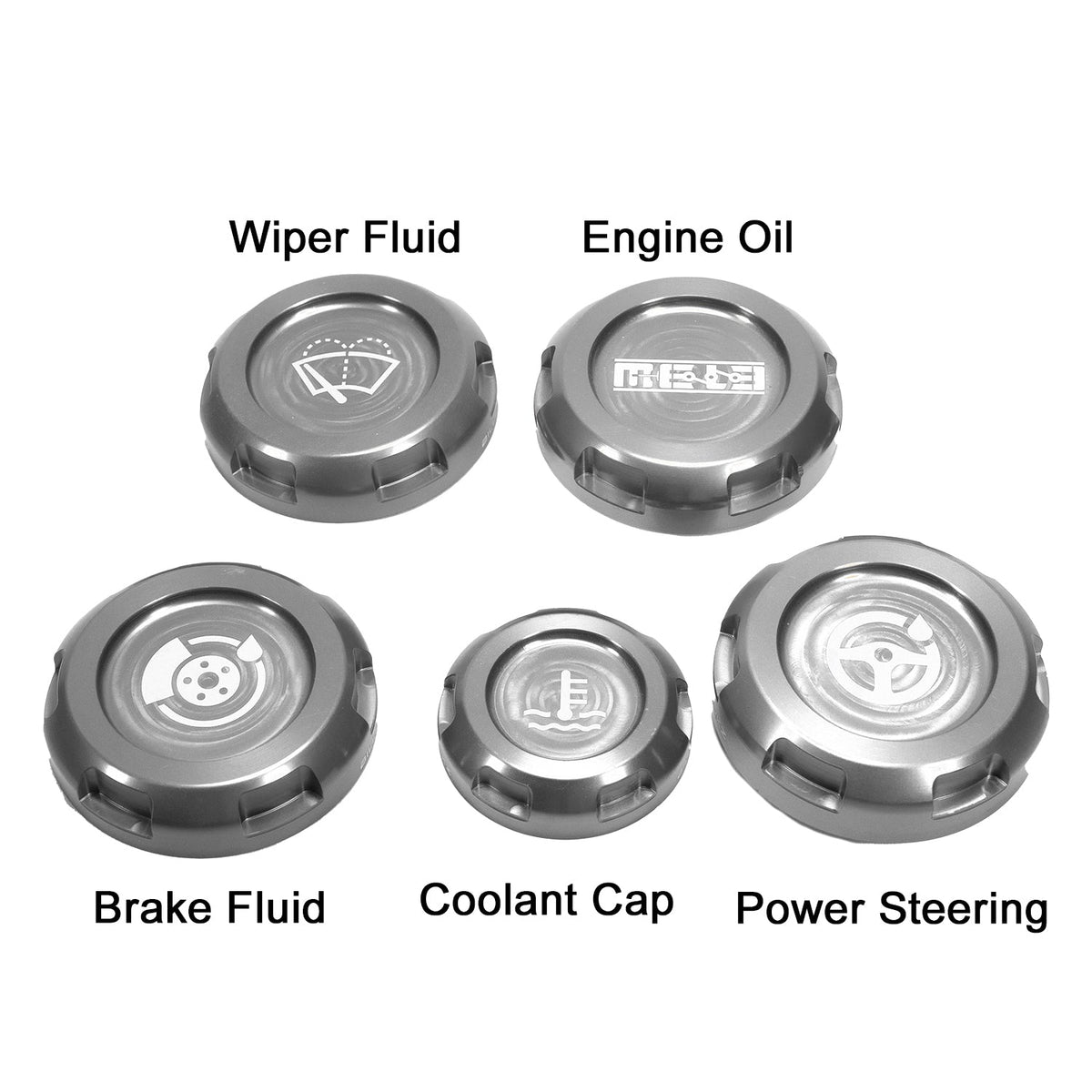 Mele Design - MeLe x Billetworkz Subaru Engine Bay Cap Set For 2015+ WRX And 2015-2021 STI for 2015-2021 Subaru WRX STI - clo