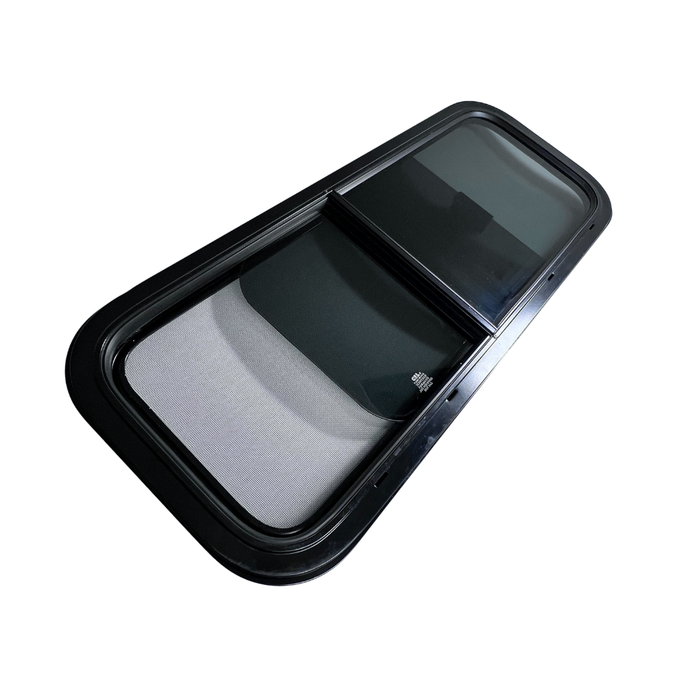 S&B CRL Glass Slider Window w/ Clamp Ring (Passenger Side) for Sprinter Van Wideouts - 70-2004