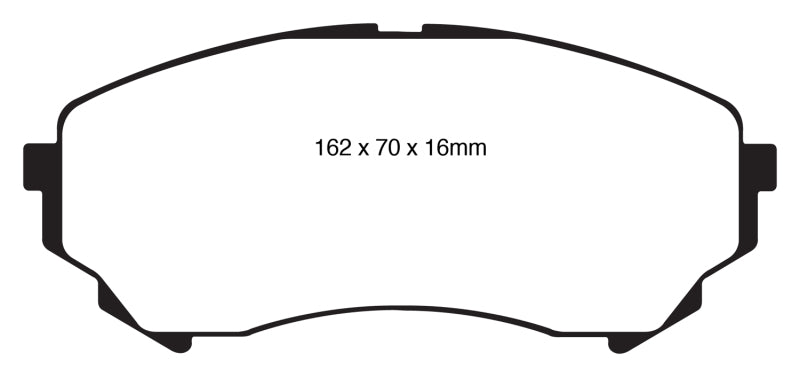 EBC 08-13 Cadillac CTS 3.6 (315mm Rear Rotors) Redstuff Front Brake Pads - DP31828C
