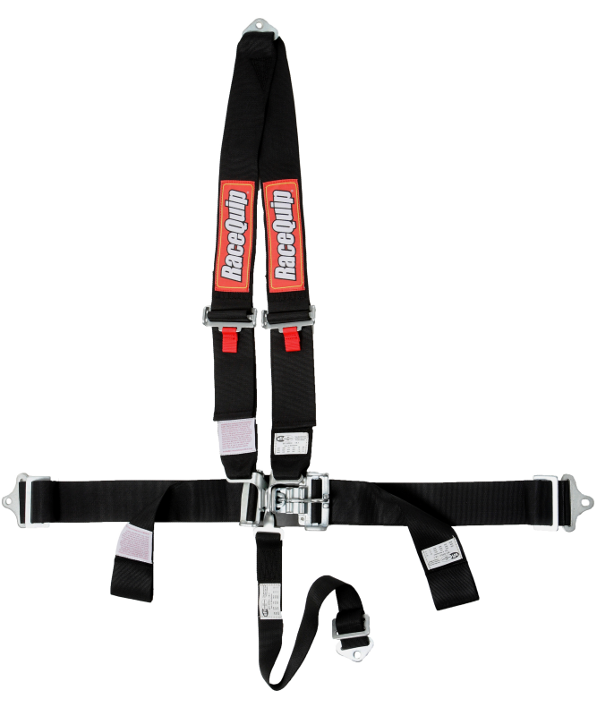 RaceQuip Black L & L V4pt Seat Belt - 713003RQP