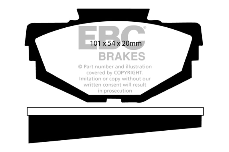 EBC 68-71 Austin America 1.3 Greenstuff Front Brake Pads - DP2155