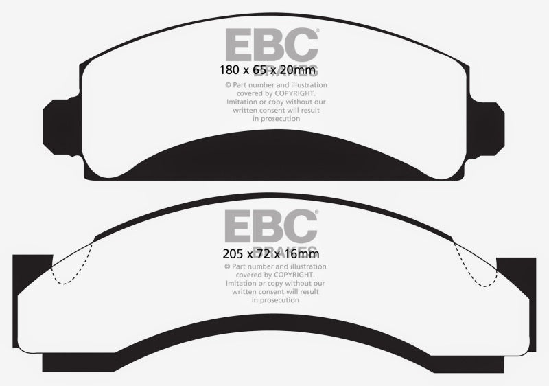 EBC 74-80 Chevrolet C30 (JB8) Greenstuff Front Brake Pads - DP61241