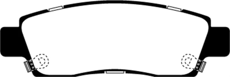 EBC 07+ Buick Enclave 3.6 Yellowstuff Rear Brake Pads - DP41672R