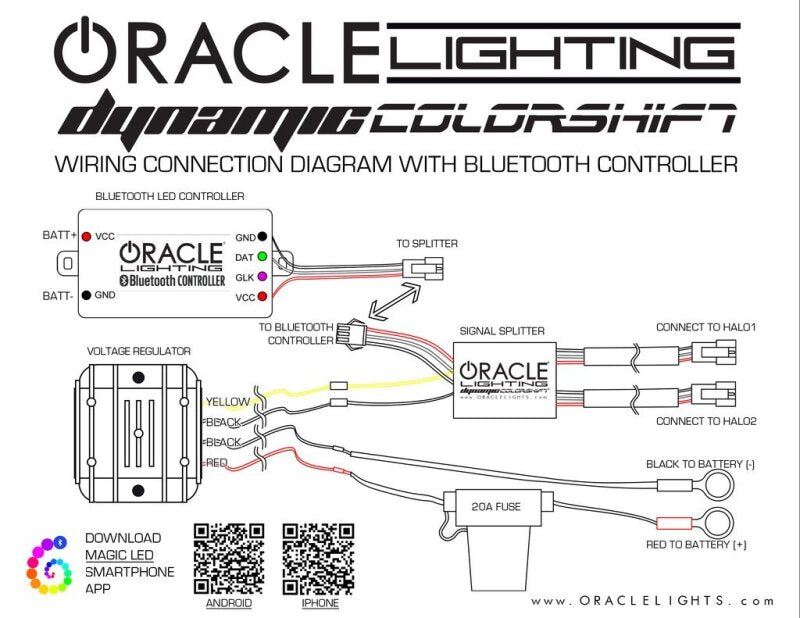 Oracle Ford Superduty 17-19 Dynamic Headlight DRL - ColorSHIFT - Dynamic- 2522-332