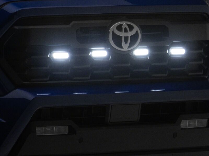 Raxiom 24-26 Toyota Tacoma Pre Runner/ TRD Off-Road/ TRD Sport White LED Grille Light- Clear Lens - TT65014 - rear view